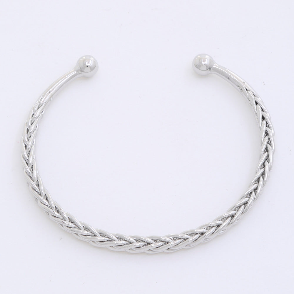 Wheat Link Metal Cuff