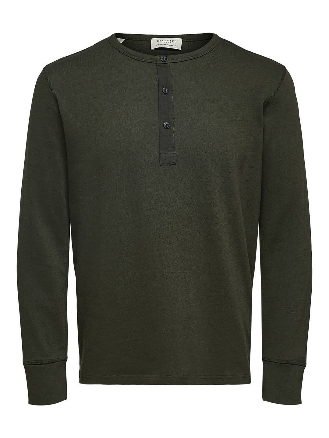 Men's Long Sleeve Split Neck
