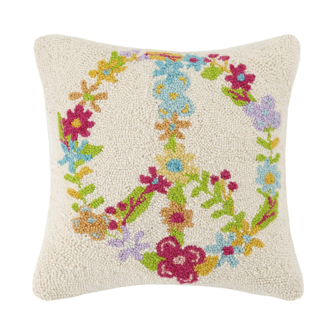 Floral Peace Hook Pillow