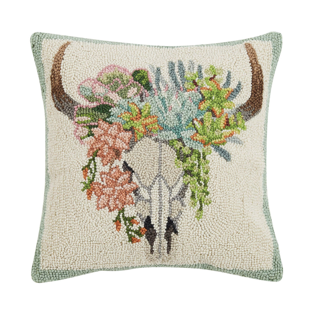 Succulent Skull Pillow