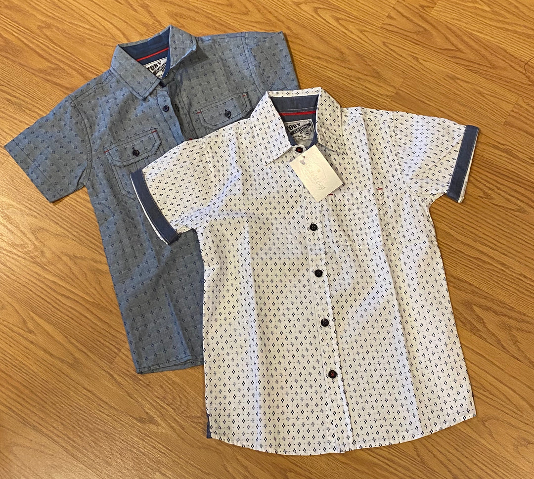 Boys Blue Button Down Shirt