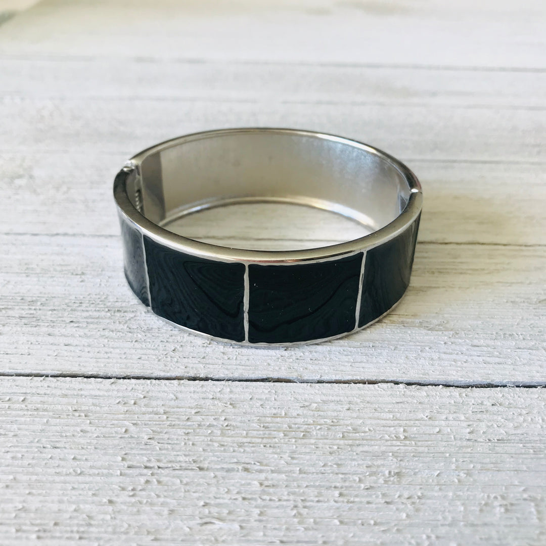 Black and Sliver  Bracelet