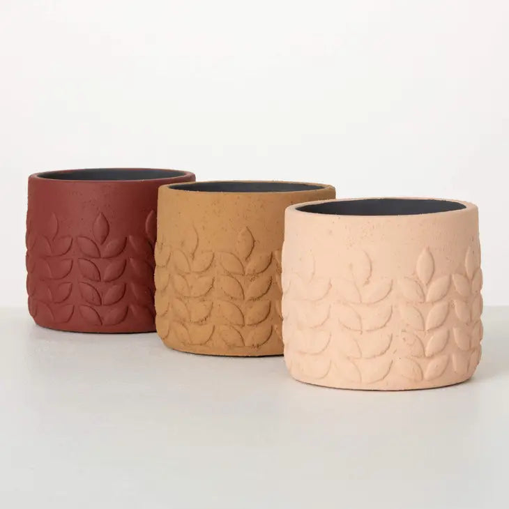 Modern Leaf Desert Toned Pots