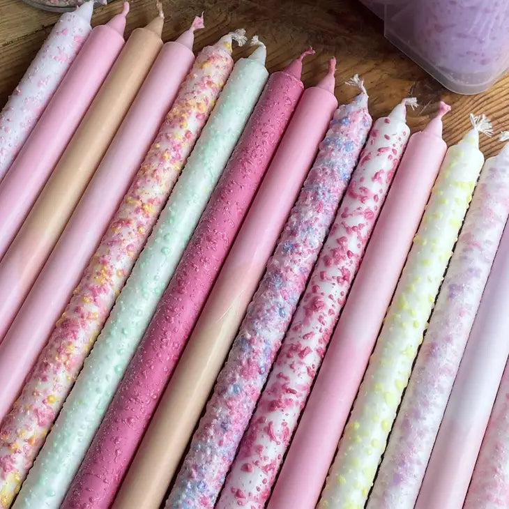 Long Pastel Taper Candles