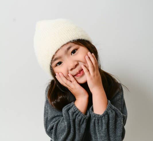 Ultra Soft Mohair Kids Beanie