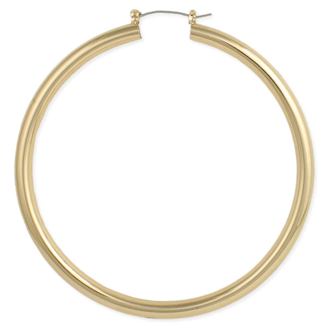 Gold Hollow Oversized Hoop Earring