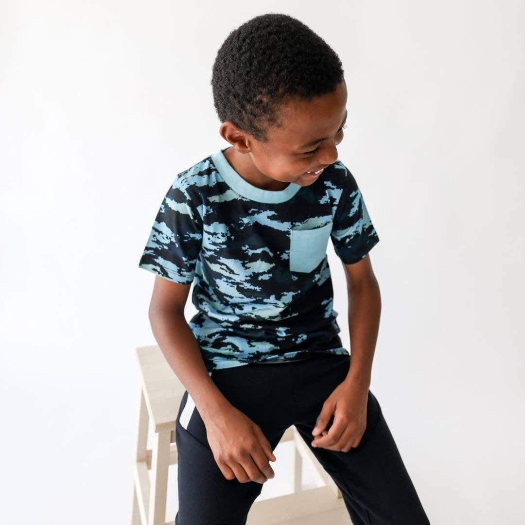 Modern Camo Crew Neck T