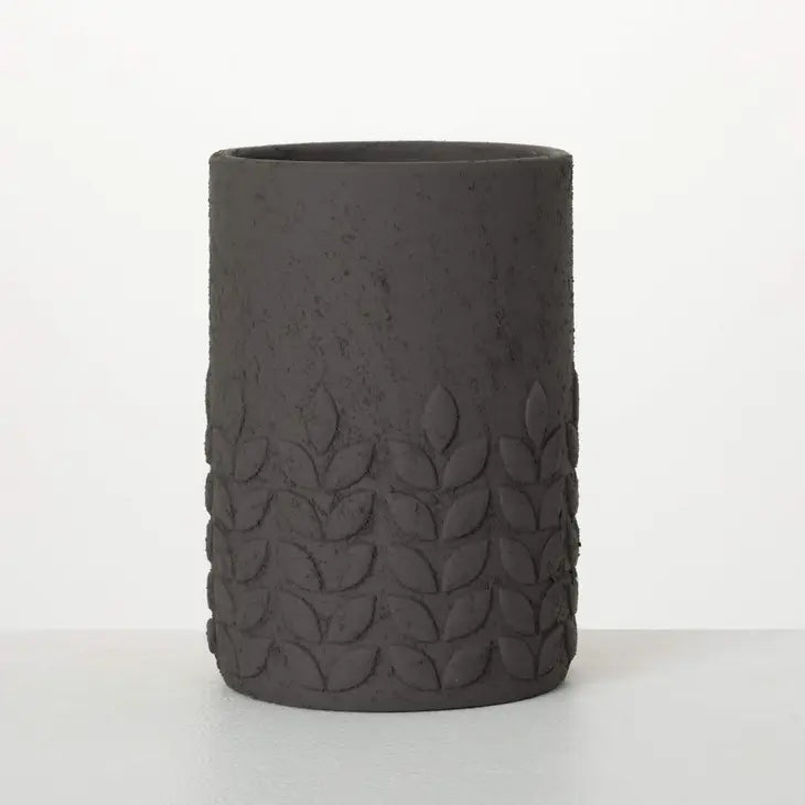 Modern Leaf Tall Charcoal Pot