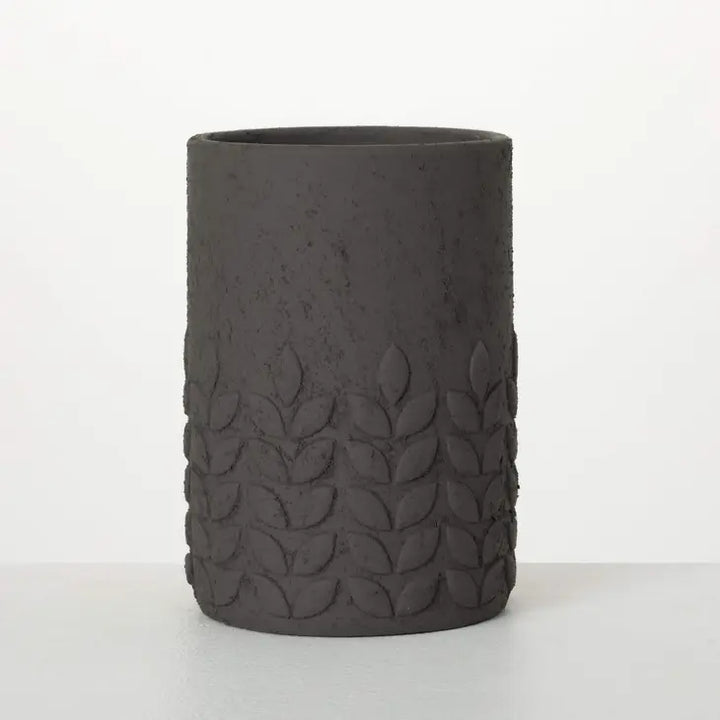 Modern Leaf Tall Charcoal Pot