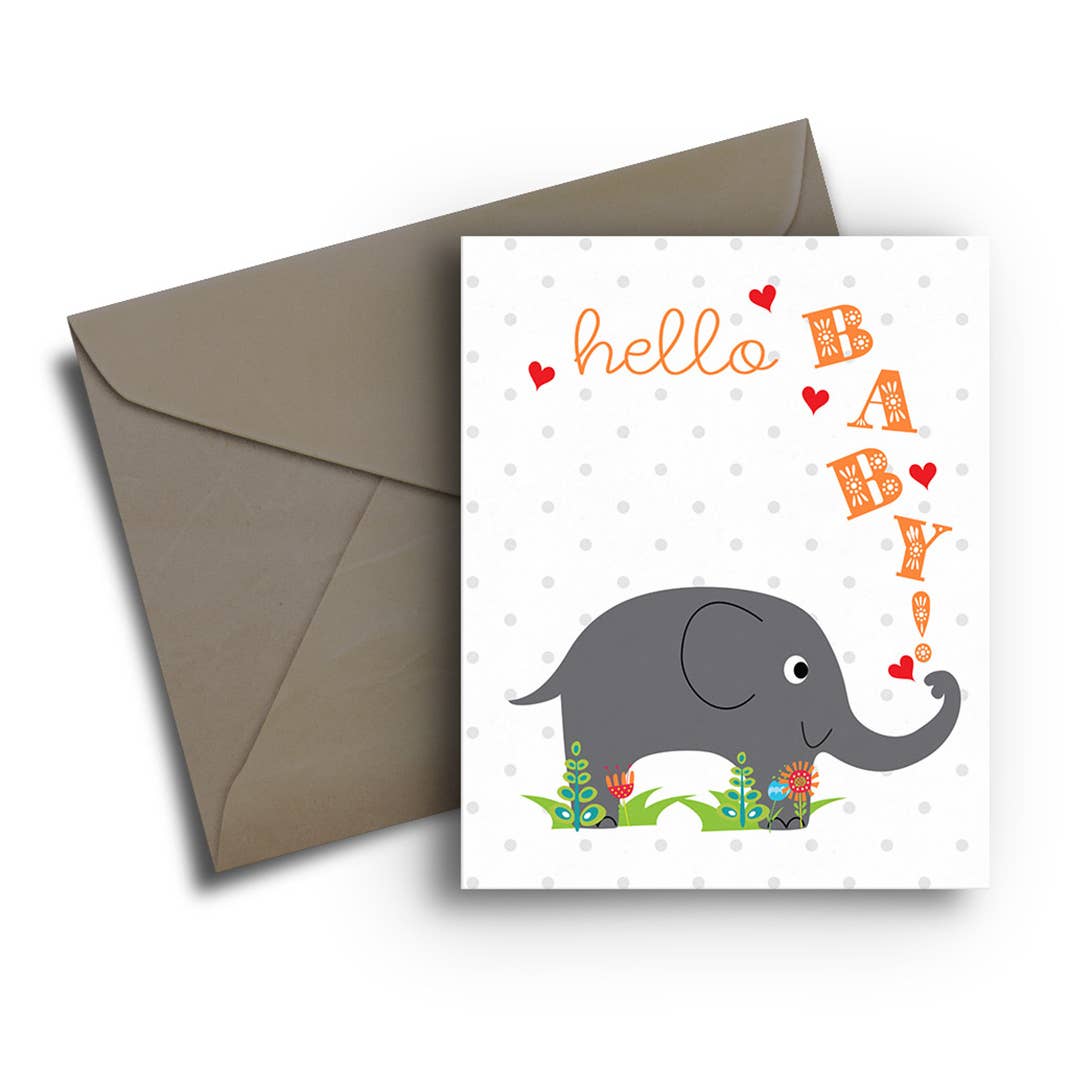 Elephant Baby Card