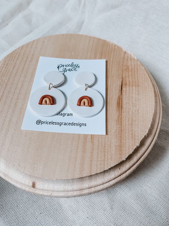 Honey Dangles - Handmade Polymer Clay Earrings