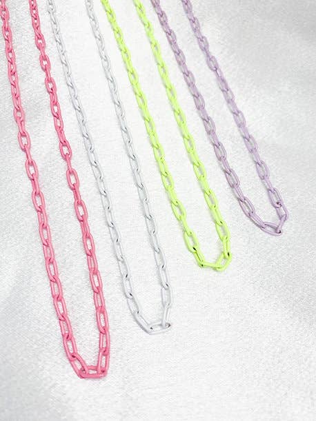 Chain Link Neon Necklaces