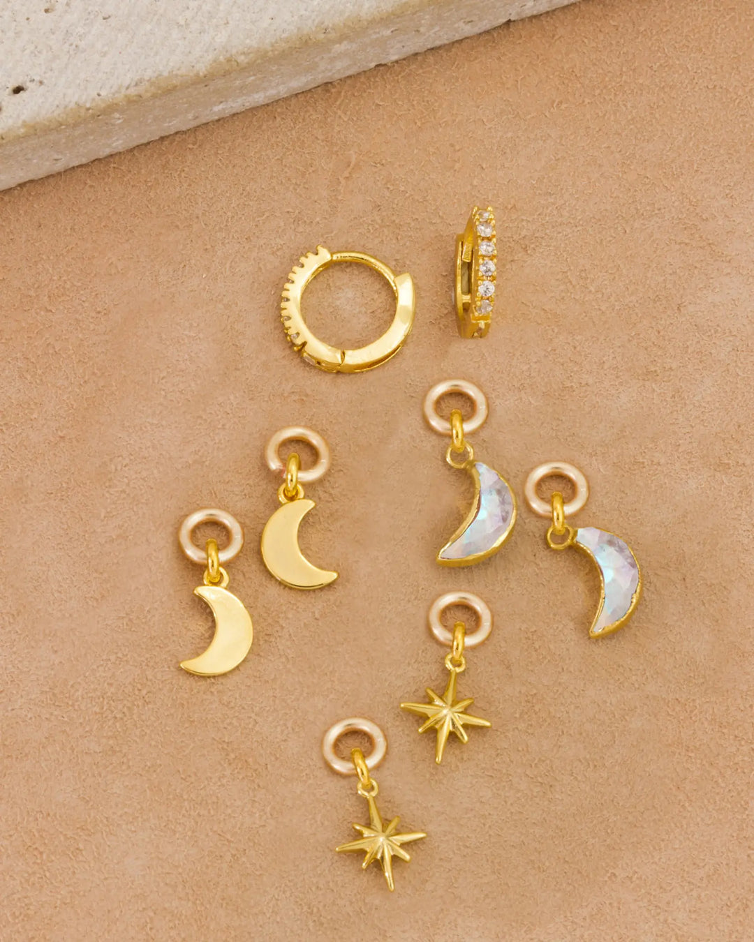 Kiss The Sky Charm Earring Set