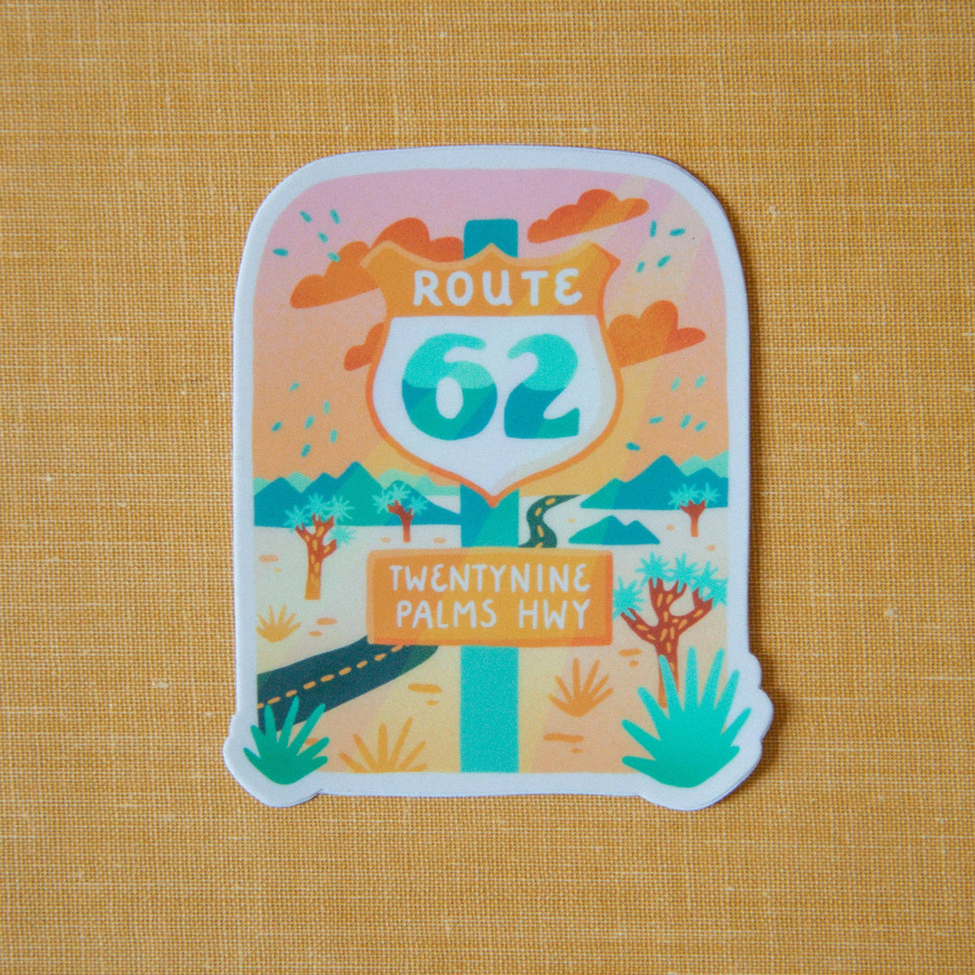 Route 62 Twentynine Palms Hwy Sticker