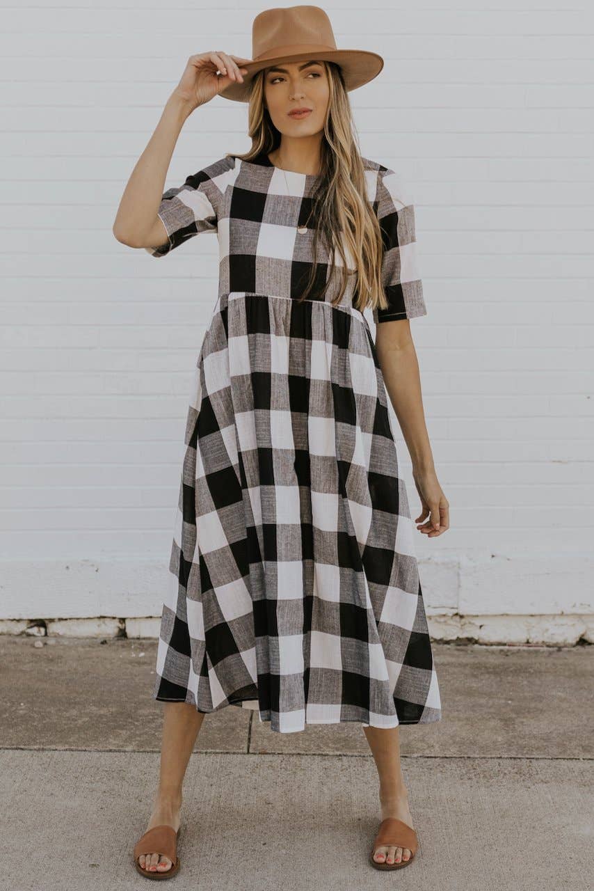 Maddie Plaid Dress