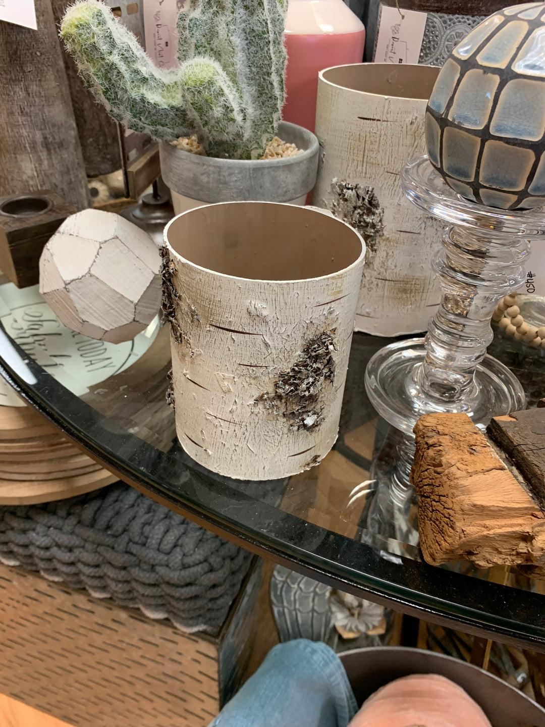 White Wood Like Cylinder