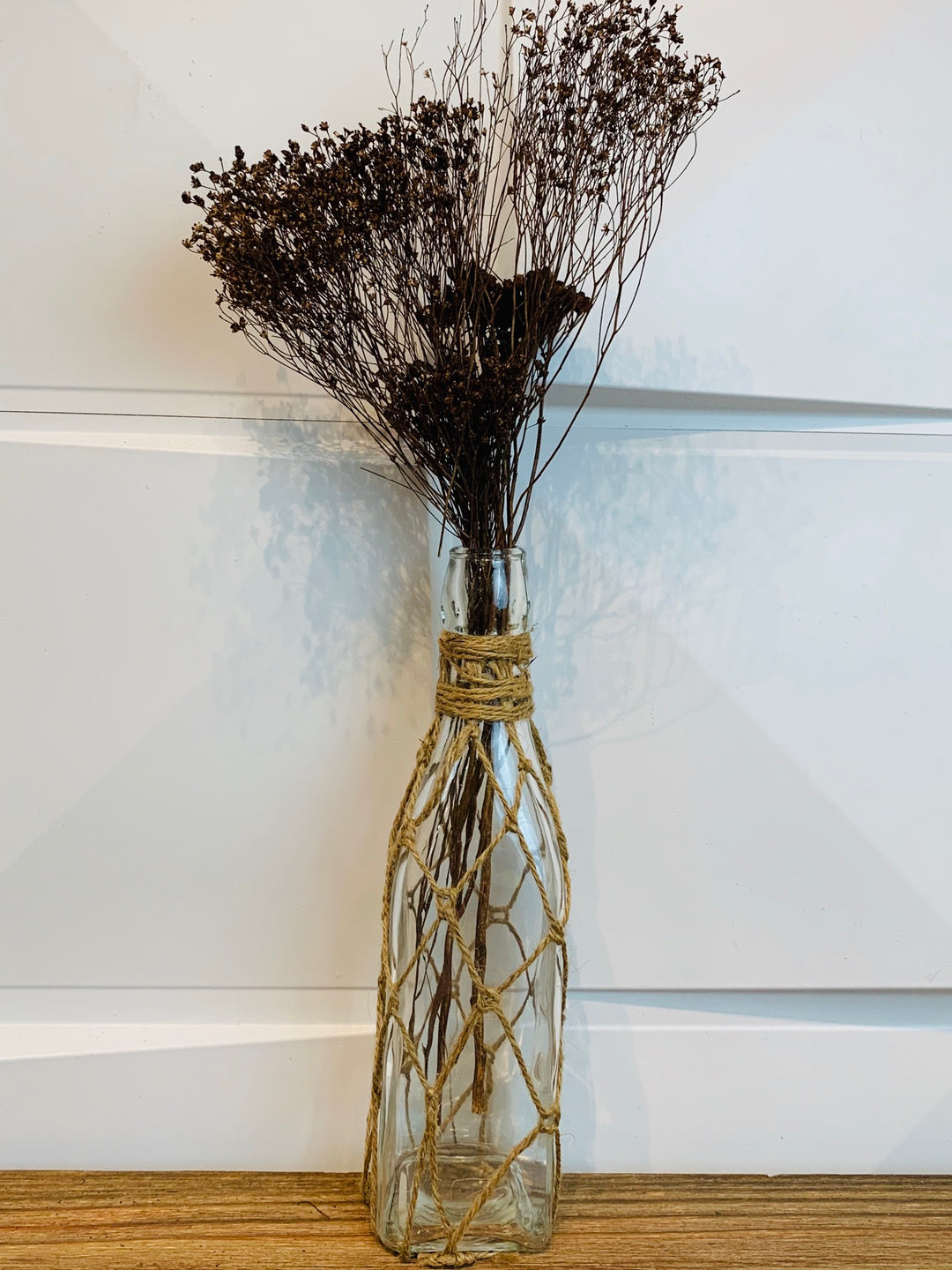 Glass Bottle Wrapped in Twin