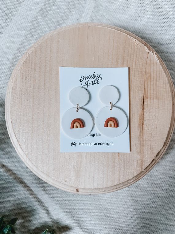 Honey Dangles - Handmade Polymer Clay Earrings