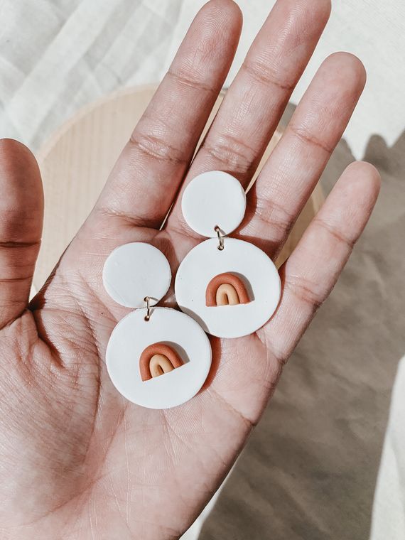Honey Dangles - Handmade Polymer Clay Earrings