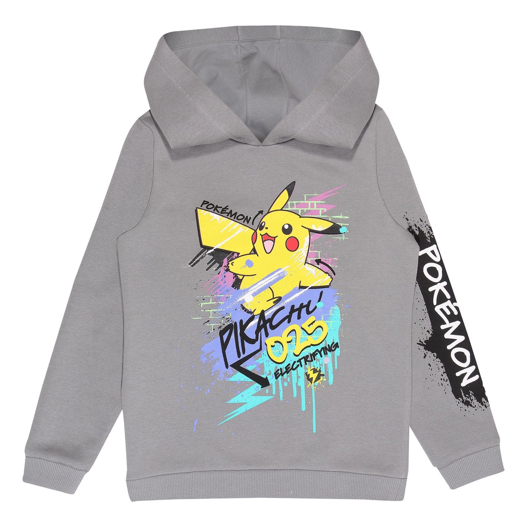 Pokemon Electrifying Pikachu Kids Pullover Hoodie