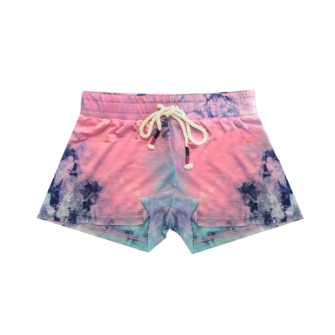 Tie Dye Kids Drawstring Shorts