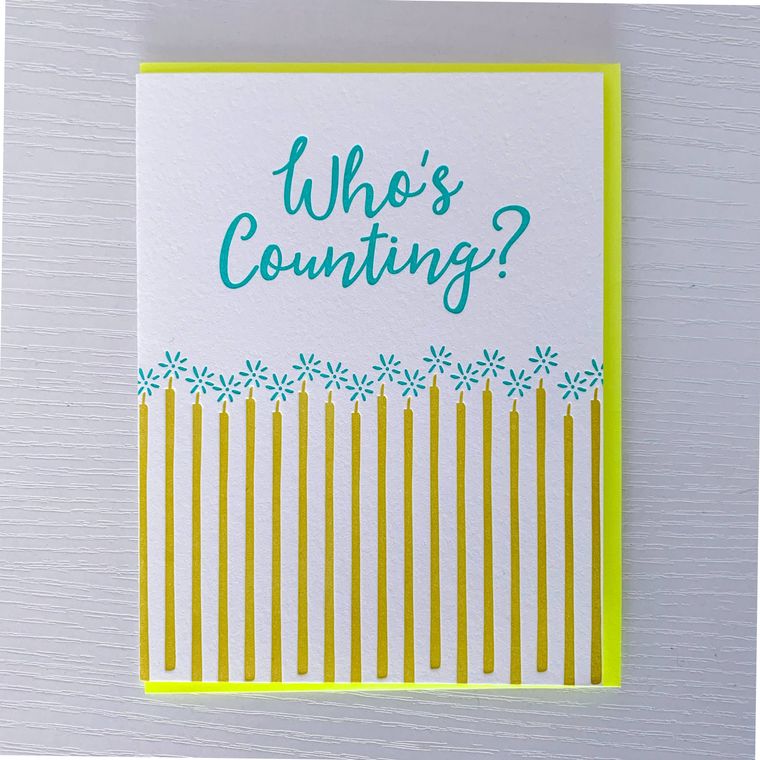 Who's Counting Birthday Card