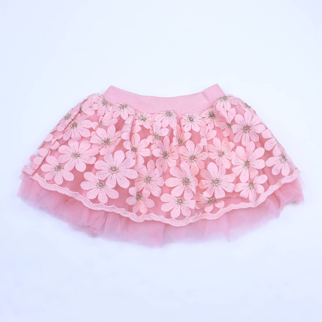 Lace Floral Skirt