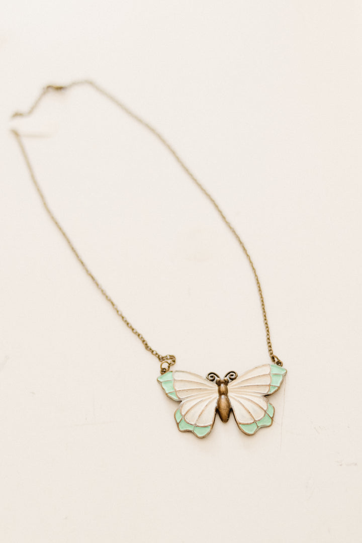 Rustic Butterfly Necklace