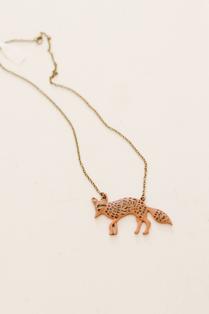 Rustic Coyote Necklace
