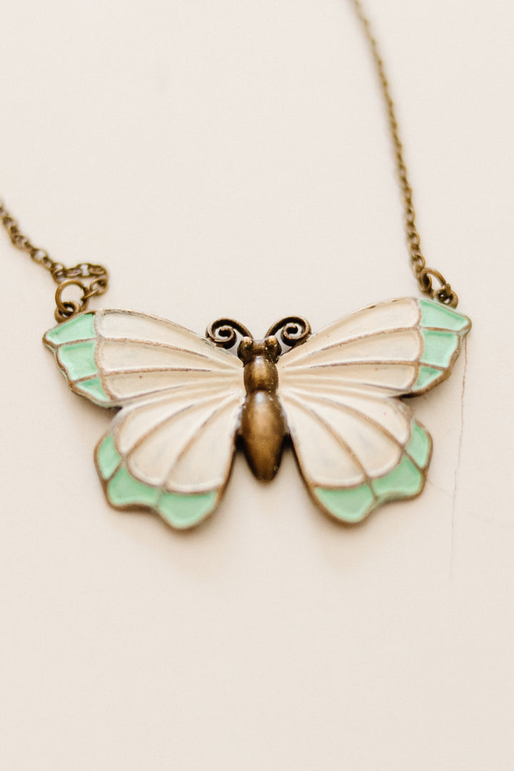 Rustic Butterfly Necklace