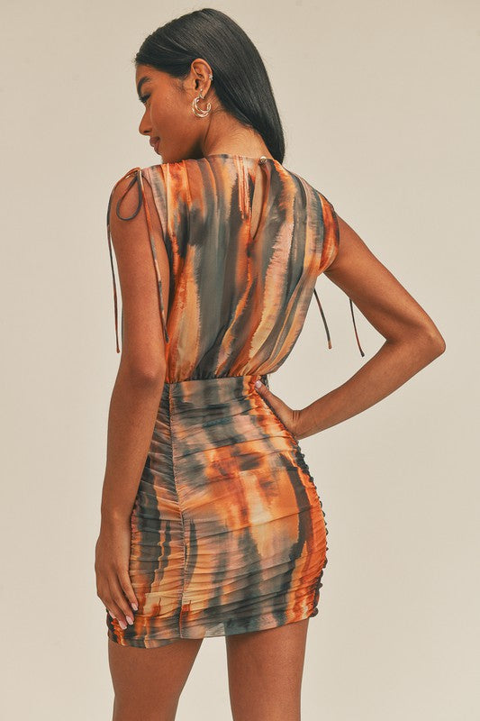 Ombre Effect Mini Dress