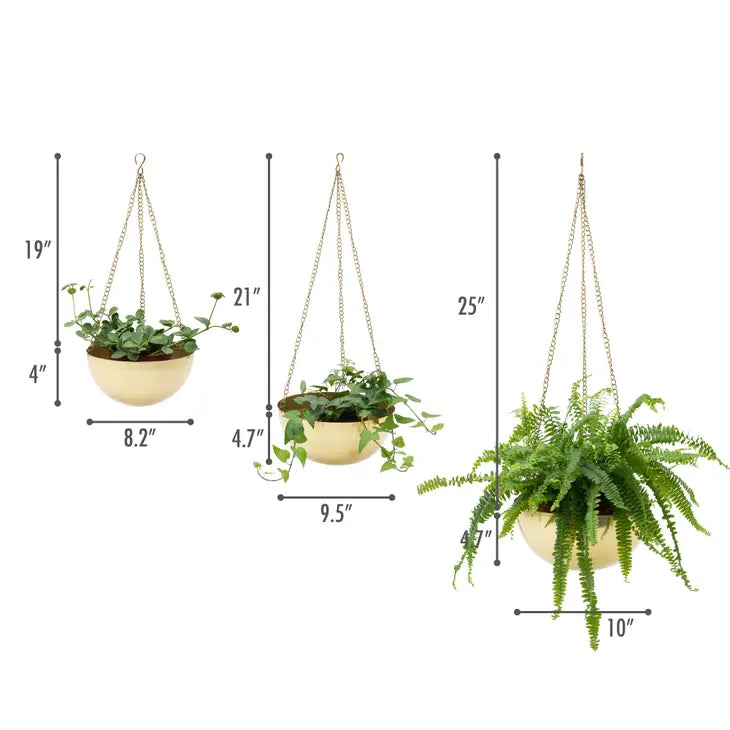 Set 3 Hanging Planter for Outdoor & Indoor Plants