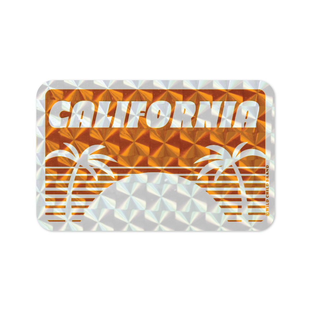 California Holographic Sticker