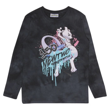 Pokemon Mewtwo Ready To Battle Kids Long Sleeve T-Shirt