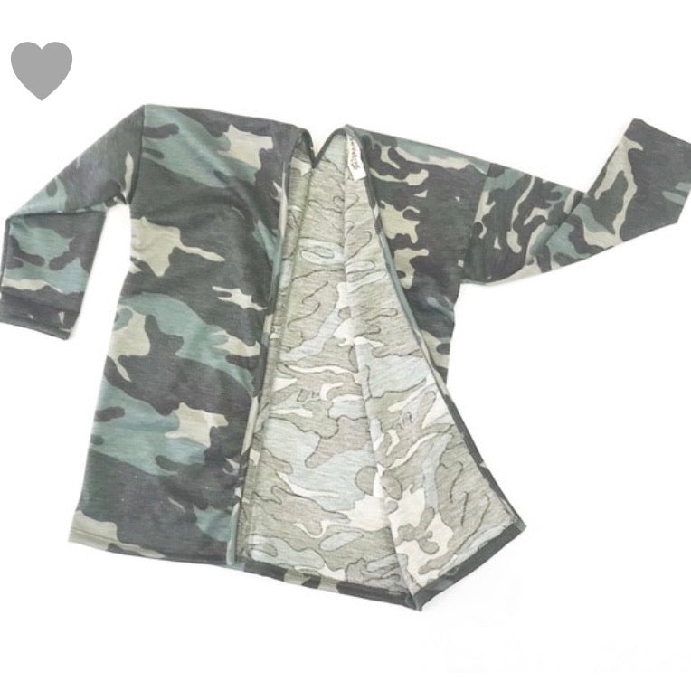 Kids Camo Toddler Cardigan