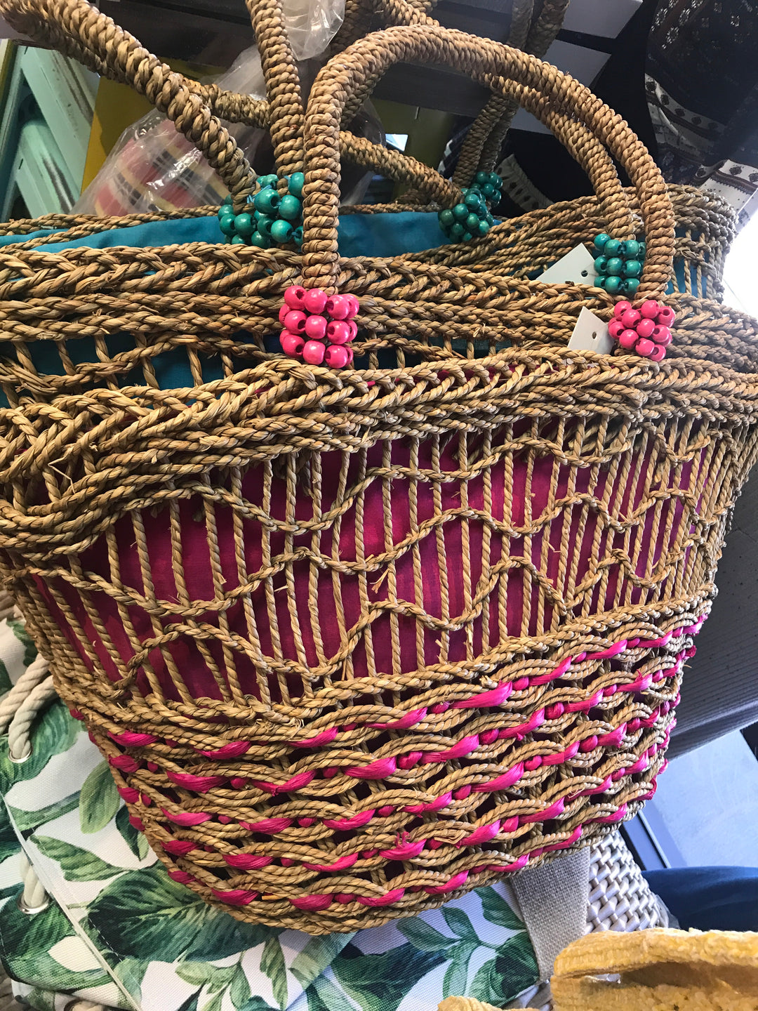 Summer wicker bag