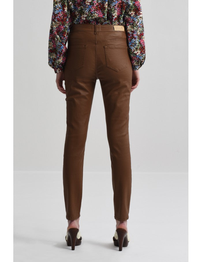 Coated Slim Pants