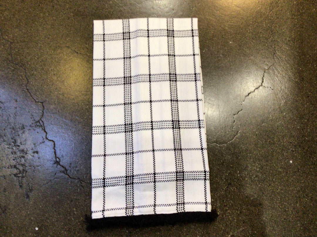 Dish Towel w/Blk Fringe