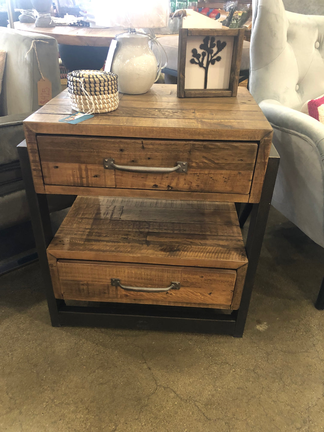 Wooden Split Level Drawer