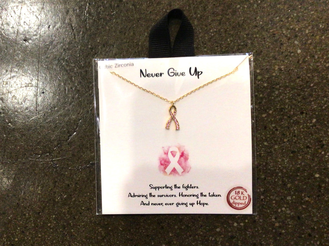 Breast Cancer Awarness Necklace
