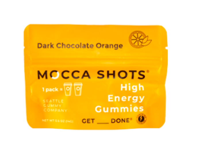 Dark Chocolate Orange Mocca Shots Caffeine Gummies (12-Pack)