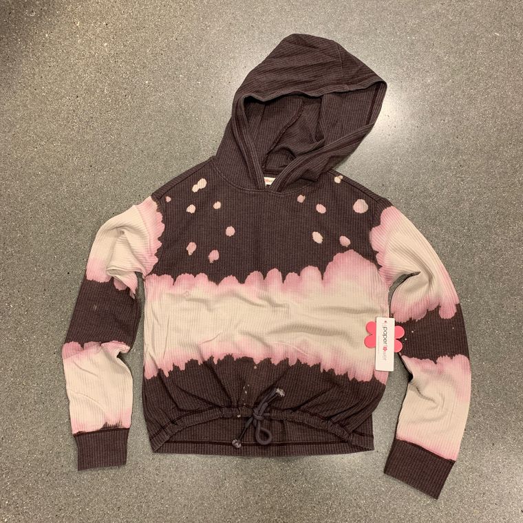 Waffle Drawstring Hoodie