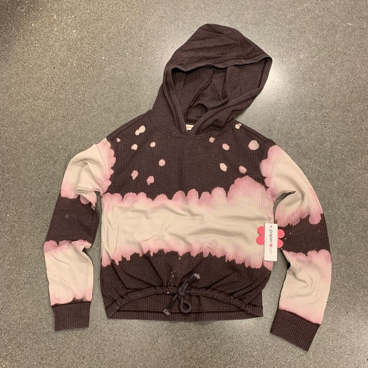 Waffle Drawstring Hoodie