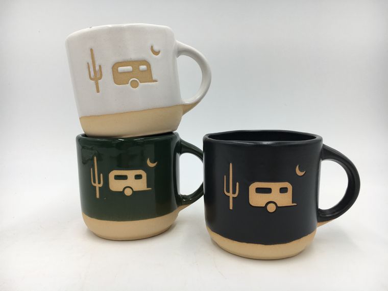 Slip Casted Desert Camper Icon Mug