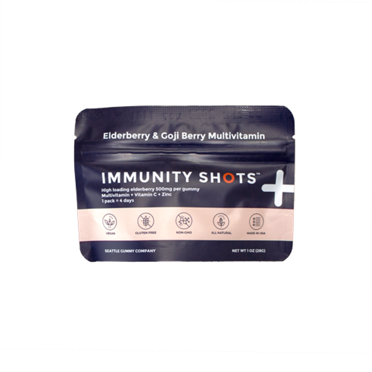 Immunity Shots Elderberry and Goji Berry Multivitamin