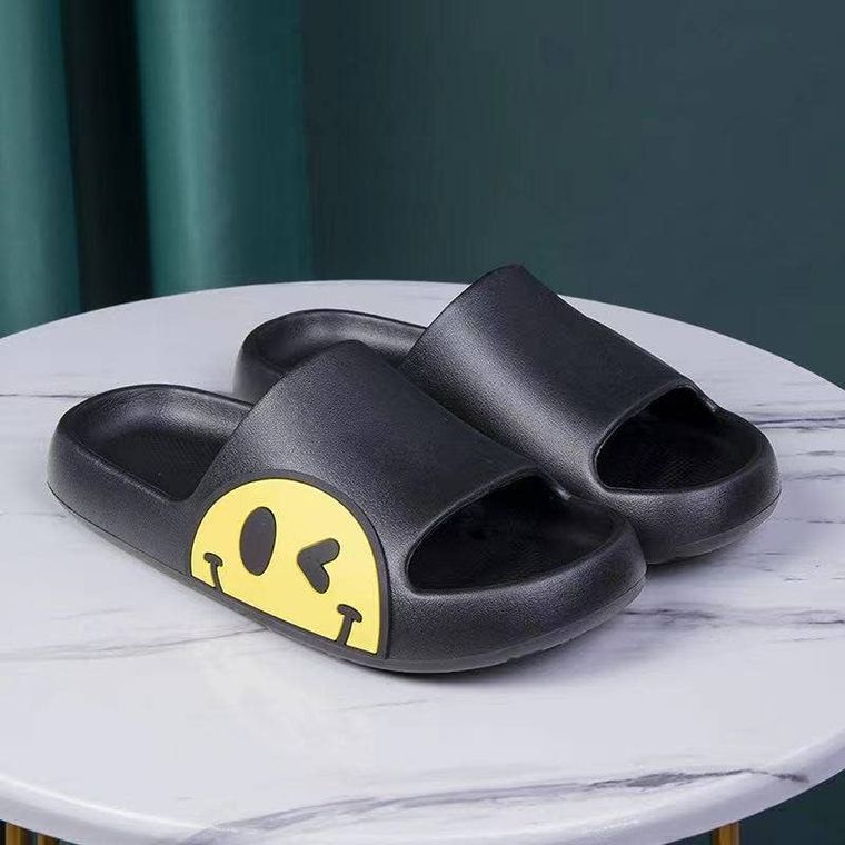 Kids Smile Face Rubber Slippers