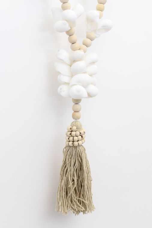 Shell Flower Tassel Necklace