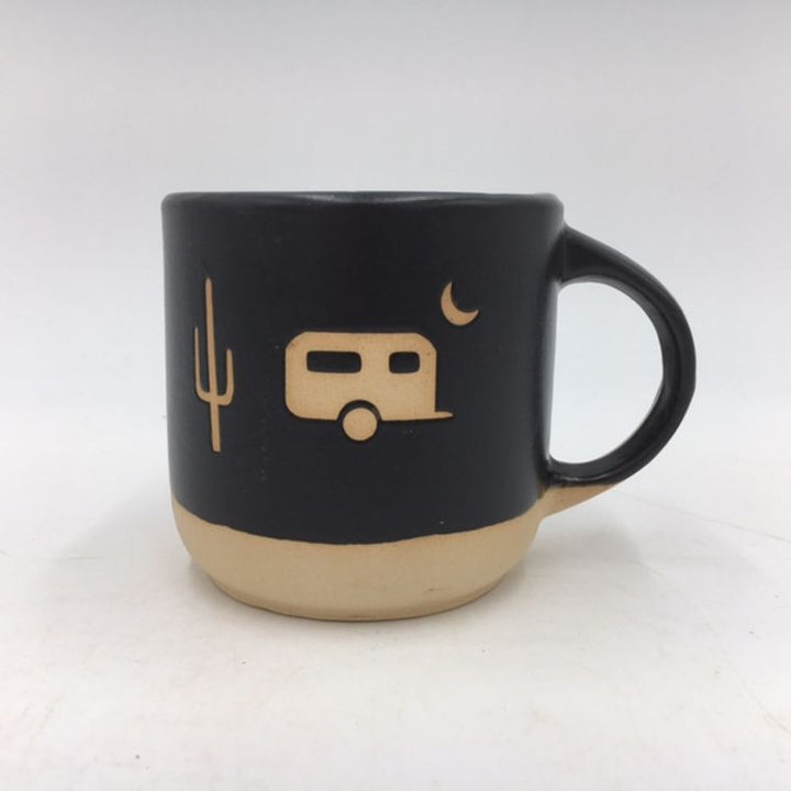 Slip Casted Desert Camper Icon Mug
