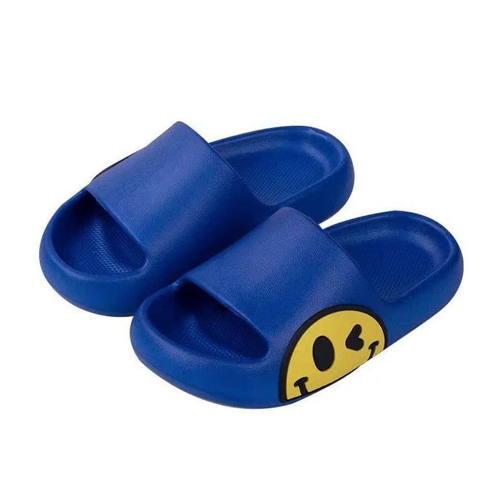 Kids Smile Face Rubber Slippers