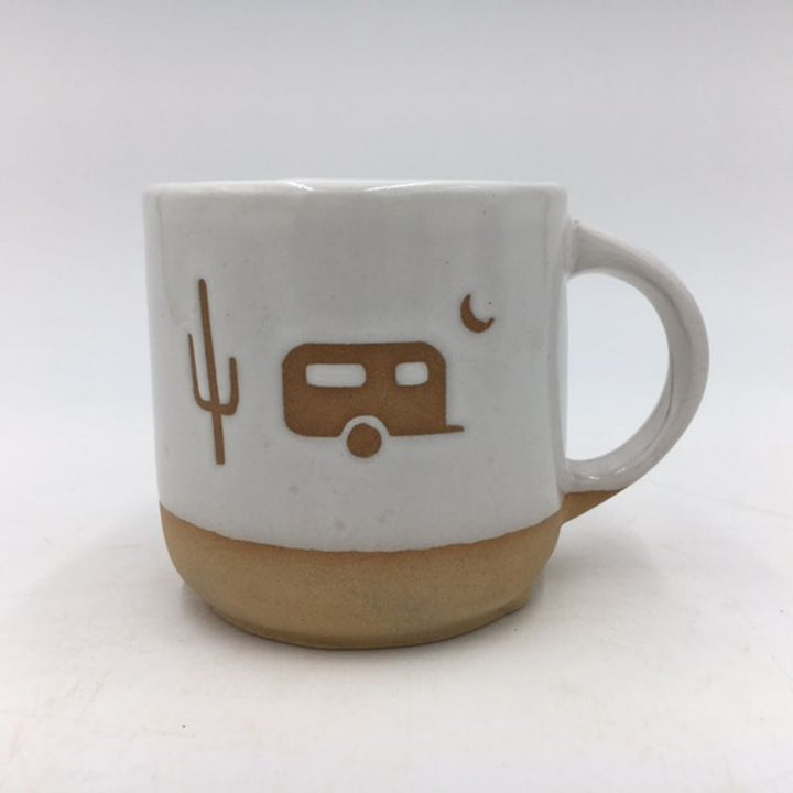 Slip Casted Desert Camper Icon Mug